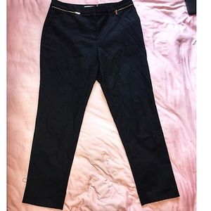 Calvin Klein gold zipper pants